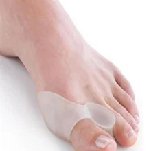 2X медицинский силиконовый гель для ног вальгусной деформации большого пальца стопы! ортопедическая накладка от коррекции грузовик носок стелька, смягчающая давление на кость(Размеры: 3,5"* 0,98"* 1,3"