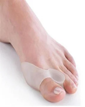 

New 2X Medical Silicone Gel Foot Pad Valgus Hallux Correction Truck Toe Bone Insole (Size: 3.54"*0.98"*1.38")