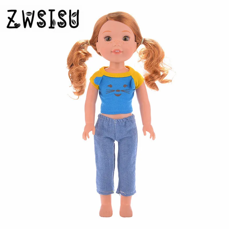 

Best sweet girl Gift Many new styles clothes for Wellie Wisher doll party