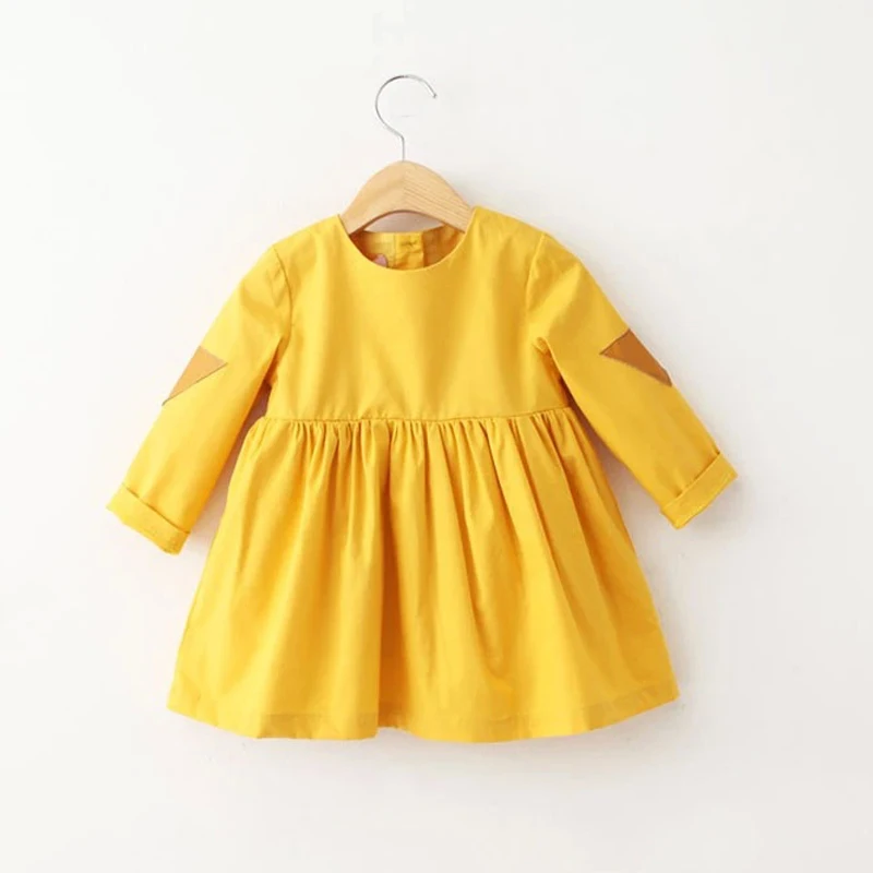 2016 spring/autumn toddler girls tutu dress Mustard yellow baby girls