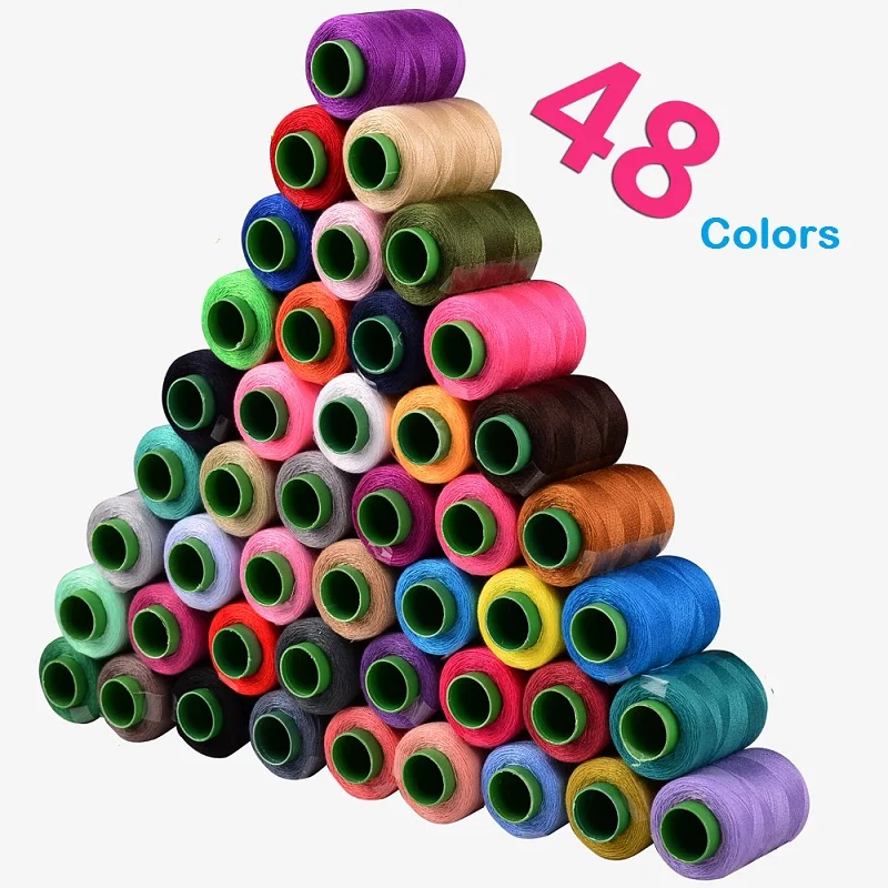 DIY ruční šicí nitě 1ks pro strojový polyester různé barvy na balení užitečné pro každodenní život
