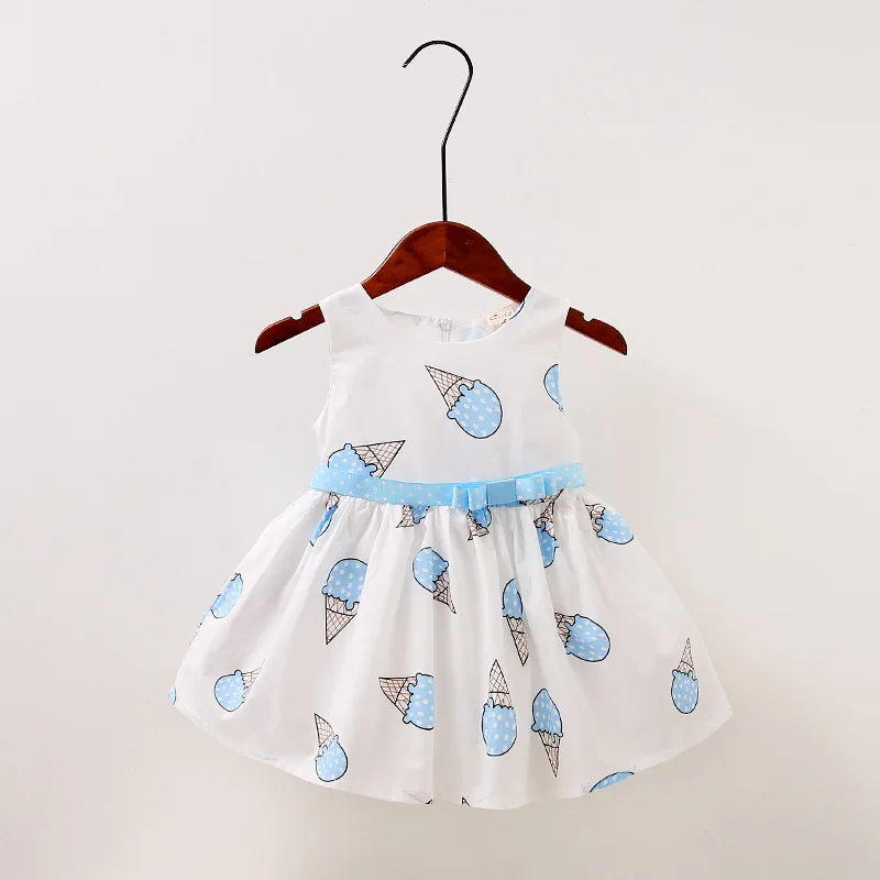 

New Baby Girl Dress Newborn Baby Summer Embroidery Flower Strawberry Cotton Dress Infant Baby 1Year Birthday Dress Baby Clothes