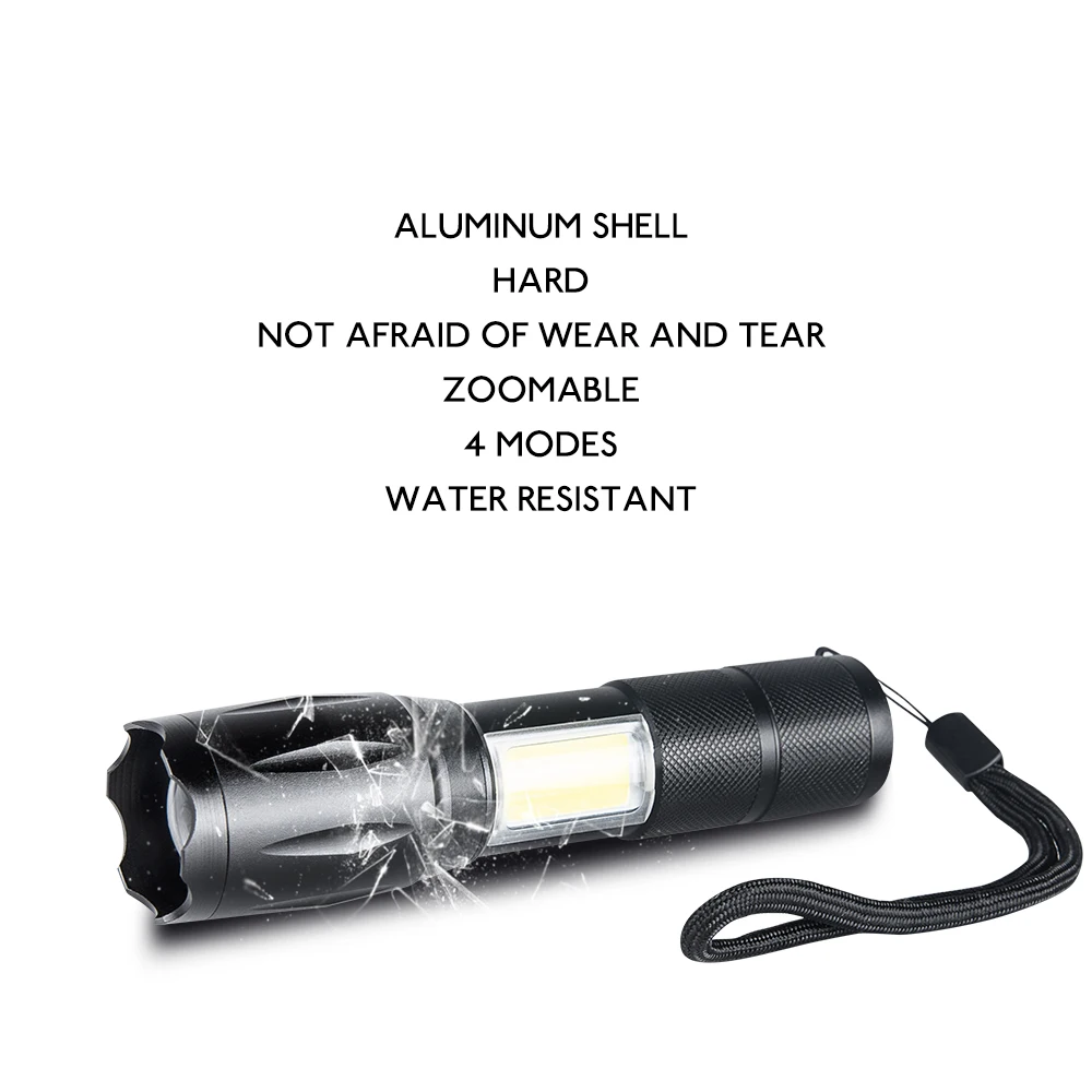 18650 Battery 4 Modes LED Flashlight Linterna Torch High Lumens Waterproof Multifunctional Outdoor Camping Night Lighting (8)