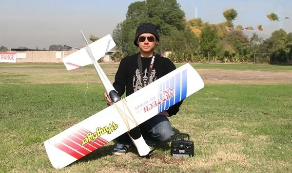stable high wing rc plane