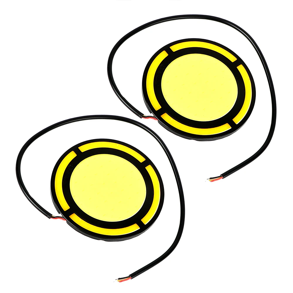 

2Pcs Auto Turn Signal Lamp Car Styling DRL Daytime Running Light Universal COB LED Car Lights External Lights Round Shape