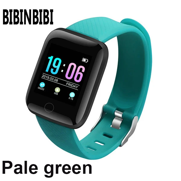 Новые мужские или wo мужские умные часы, кровяное давление, водонепроницаемые, пульсометр, спортивные часы, цифровые детские наручные часы, умные часы - Цвет: Зеленый