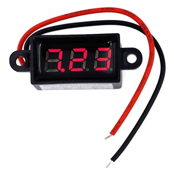 

BY DHL FEDEX voltmeter waterproofing shockproof Car voltage current meter LDE Digital Ammeter Voltmeter DV3.5V-30V