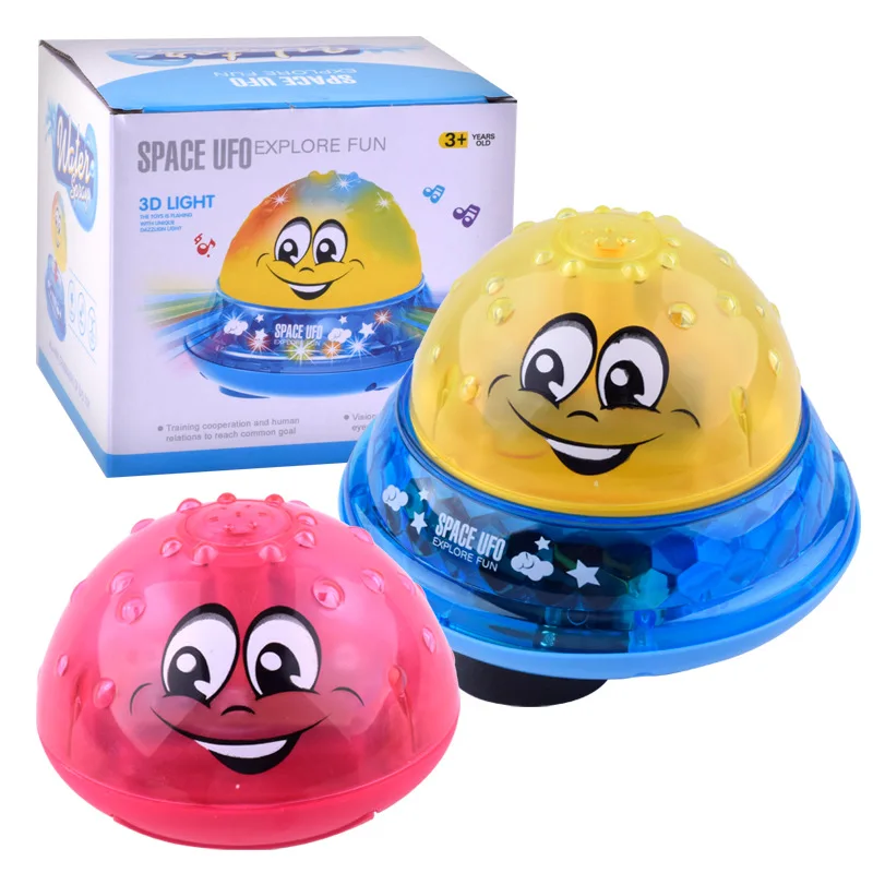 

Funny Infant Bath Toys Space Baby Electric Induction Sprinkler Ball with Light Music Children Water Play Ball Bathing Kids Gifts