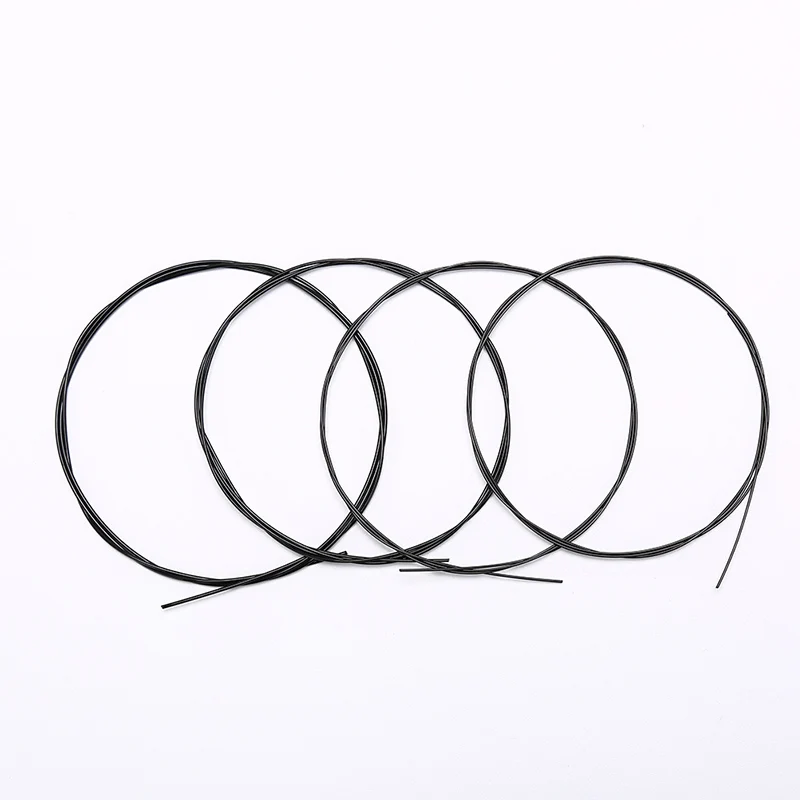 

4pcs/set Black Durable Nylon Ukulele Strings Replacement Part for 21 inch Stringed Instrument