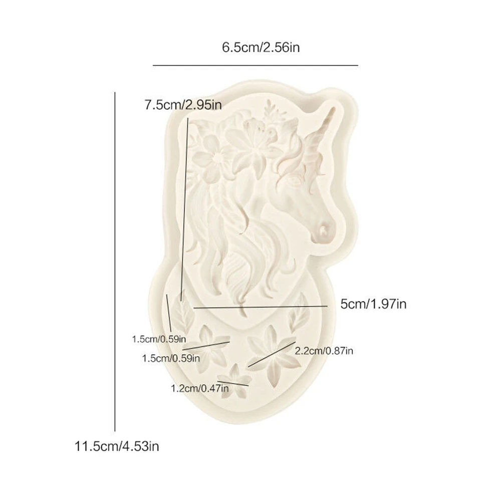1 шт. 3D единорог голова силиконовая форма для фонданов, шоколада формочка для выпечки приспособление для украшения шоколада форма для выпечки инструмент для ручного изготовления