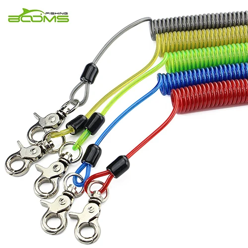 5 Color Booms Рыбалка Т2 рыболовный инструмент шнурок, Сверхмощный Спиральный шнур веревка безопасности, 2 м макс стрейч, 5 цветов рыболовные снасти - Цвет: 5 Color