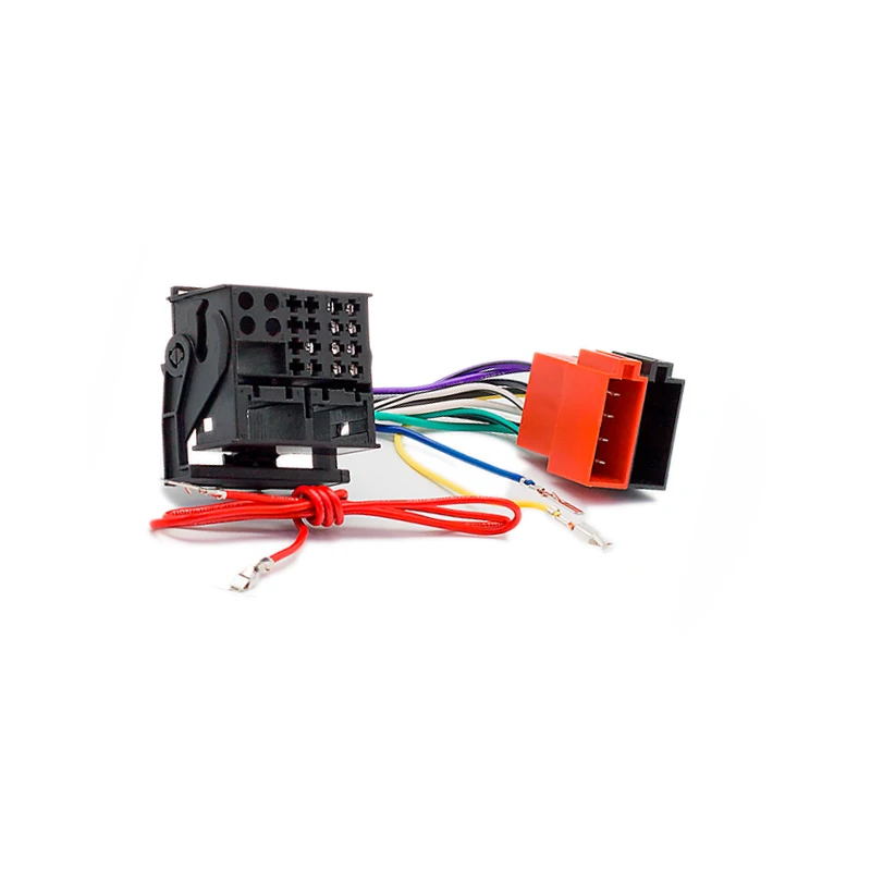 

ISO Cable Wiring Harness Connector Adapter Headunit For Passat Golf Polo Touareg Touran