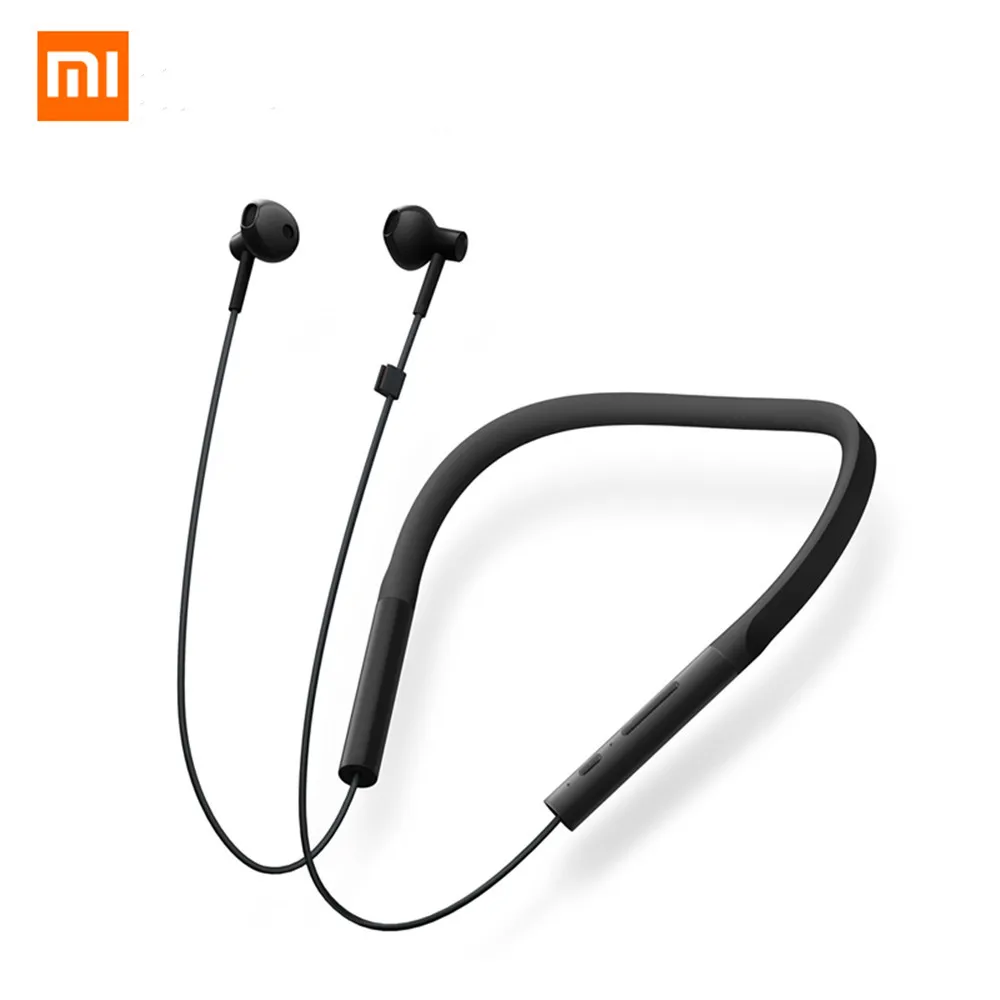 Дешево Оригинальные Xiaomi Bluetooth наушники с шейным воротником молодежное издание спортивная беспроводная Bluetooth гарнитура с микрофоном наушники
