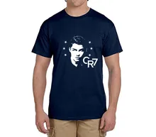 Star Cristiano Ronaldo CR7 tee 100% cotton shadow t shirts short sleeve Mens o-neck fashion T-shirts fans gift 0216-12