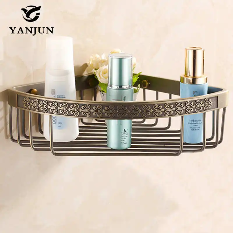 Yanjun латунный угловой полка для ванной аккуратный держатель Блок ванная комната стойки аксессуары для ванной комнаты YJ-8811