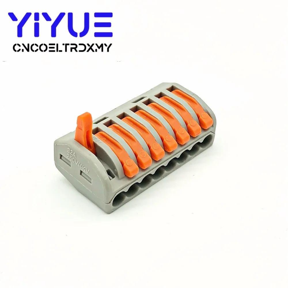 

Wago 10pcs mini fast wire Connectors PCT-218 Universal Compact Wire Wiring Connector Conductor Terminal Block