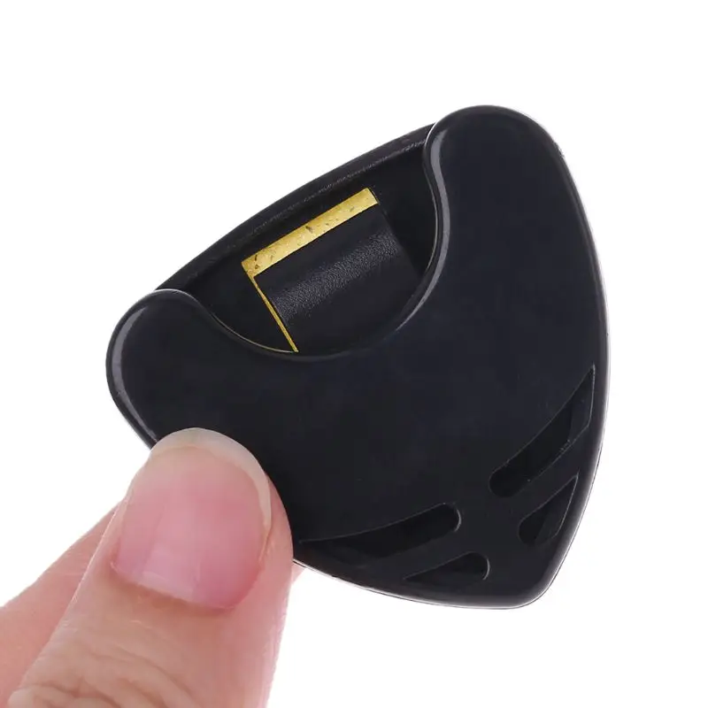 

1 pc Guitar Pick Holder Plastic Plectrum Case Mediator Quick Storage Self Adhesive Triangle Shape