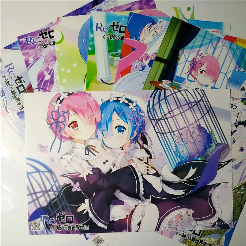 

8*(42x29cm)NEW Re:Life in a different world from zero posters Anime posters Wall Stickers