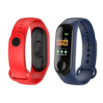 

M3C Smart Wristband Bracelet Band Heart Rate Blood Pressure Monitor Smart Bracelet Touch Screen Women Men Fintess Clock