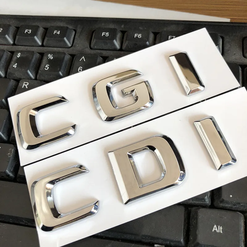 

Auto accessories CDI CGI Letters ABS Emblem Trunk Logo Badge Sticker For Mercedes Benz GLA GLC GLE R320 4MATIC 180 200 220 C260l