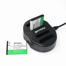 Batteries de caméra 1200mAh, 2 pièces, Li-40B LI42B Li 42B 40B et double chargeur USB pour OLYMPUS U700 U710 FE230 FE340 FE290 FE360