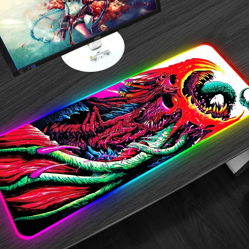 

SOVAWIN 80x30 XL Gaming Mouse Pad CS GO Hyper Beast Large Mousepad Anime Waterproof Foldable Anti-slip Silicone for Computer