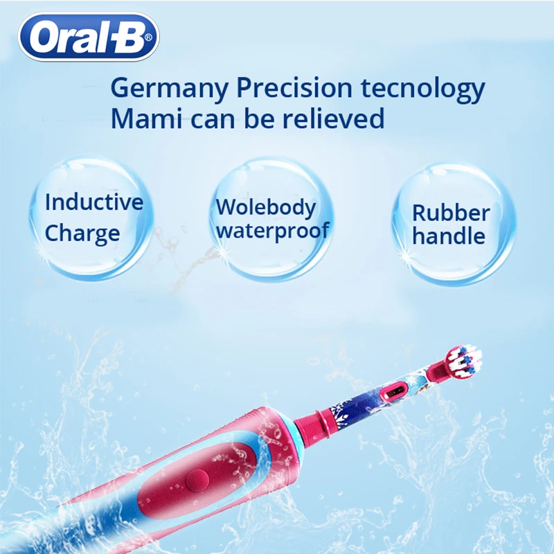 Oral B Electric Toothbrush Kids For Child More Than 3+ Years Rechargeable Inductive Charge Brush Heads For Kids Brush Hedas Oral B Electric Toothbrush Kids For Child More Than 3+ Years Rechargeable Inductive Charge Brush Heads For Kids Brush Hedas
