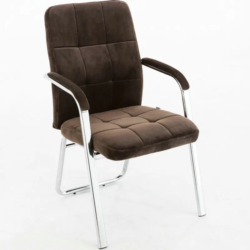 Простой современный стиль офисное кресло для переговорной супер мягкая фланелевая ткань компьютерное кресло крепкое стальное офисное кресло с каркасом