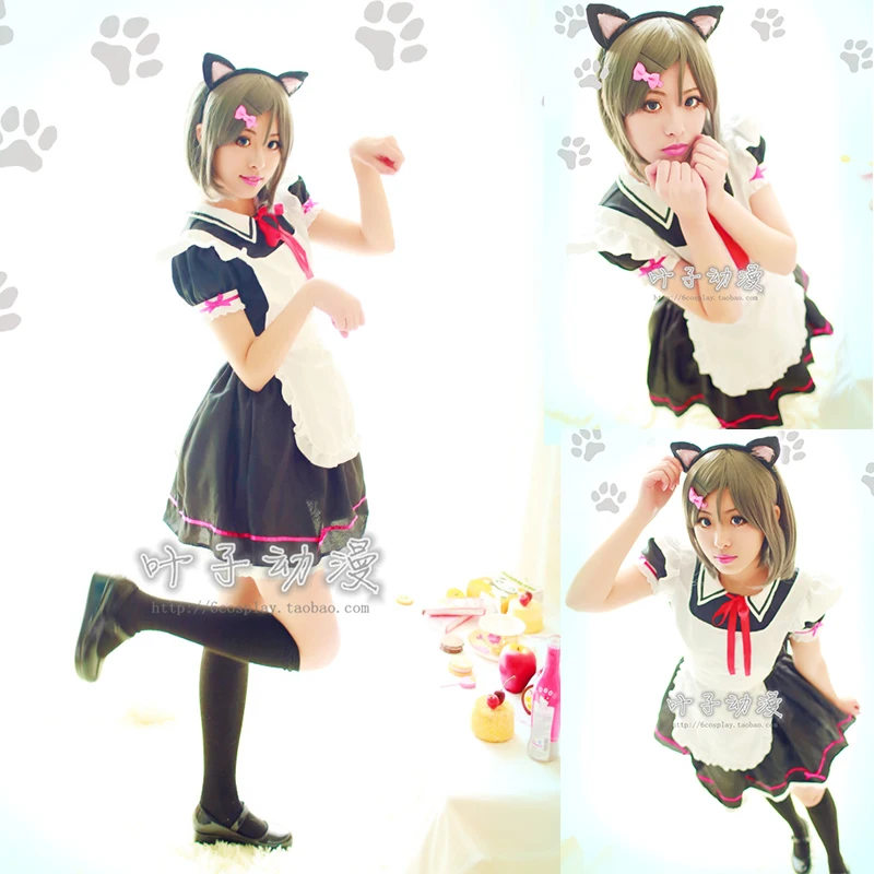 Anime Tsutsukakushi Tsukiko Cosplay Costume Kawaii Women Girls Maid Cos