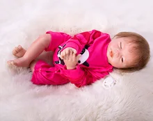 18 polegadas 48 cm Artesanal Vinil Silicone Bebê Reborn Bonecas Realistas do bebê Macio Bonecas BeBe Reborn brinquedos brinquedos de presente Para COLEÇÃO