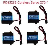 4 قطعة 35 كجم RDS3235 Coreless أجهزة رقمية هايت العزم ميتال جير RC روبوت محرك معزز ، 270 °