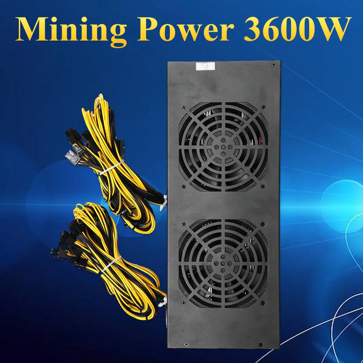 

3600W 20Pin Miner Mining Power Supply Mining Rig Machine with Four Fans For A6 A7 s5 s7 B3 E9 L3+ R4 Miner PC Power Supplies