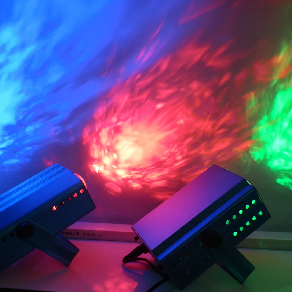 

Пульт дистанционного управления 3 Вт RGB светодиодный с эффектом водяной волны сцсветильник новая водная рябь профессиональсветильник освещение вечерние светодиодные эффекты освещения