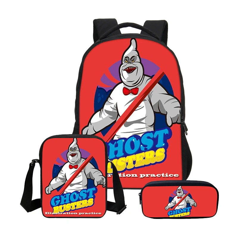 VEEVANV Ghostbusters печать мужские школьные рюкзаки Модный комплект из 3 предметов для мальчиков ноутбук сумка на плечо для подростков Bookbag рюкзак