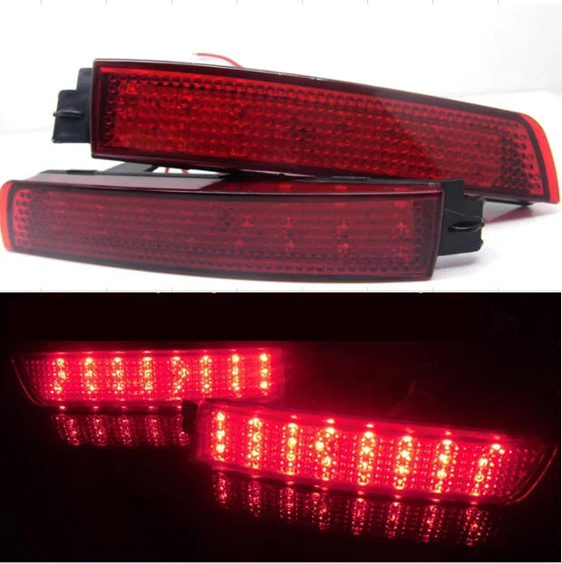 

for Nissan Juke Murano Sentra Quest Infiniti FX35 FX37 FX50 Red lens LED Rear bumper reflector light tail brake lamp 2009-2015