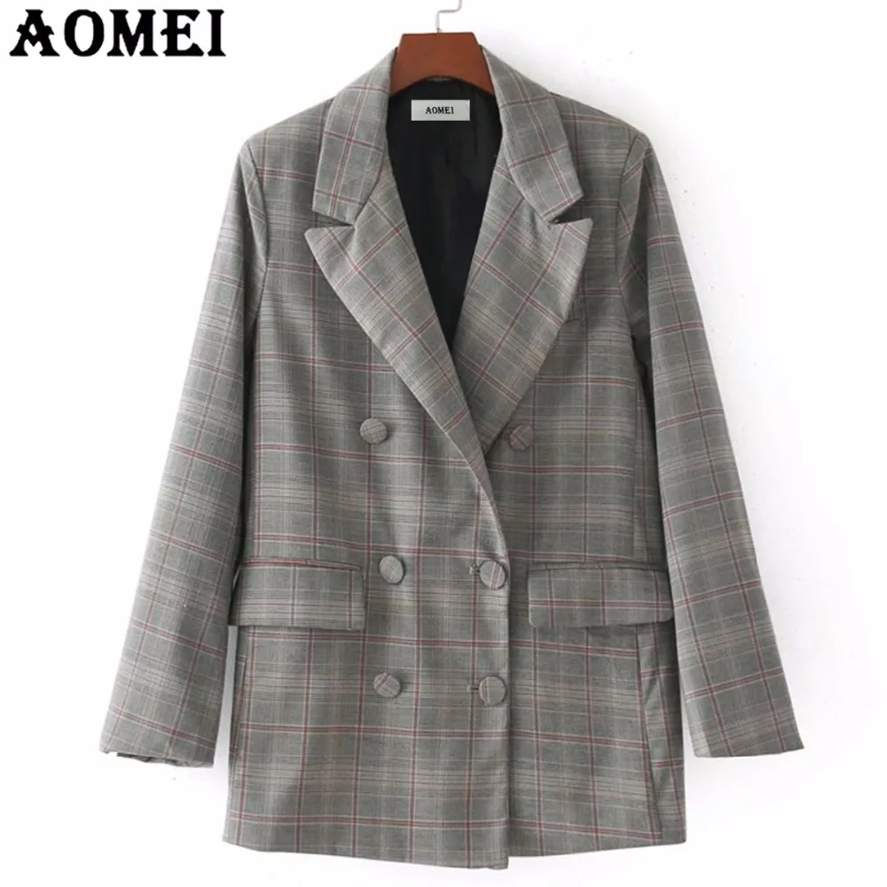 Aliexpress.com : Buy Spring Women Plaid Blazer Casual
