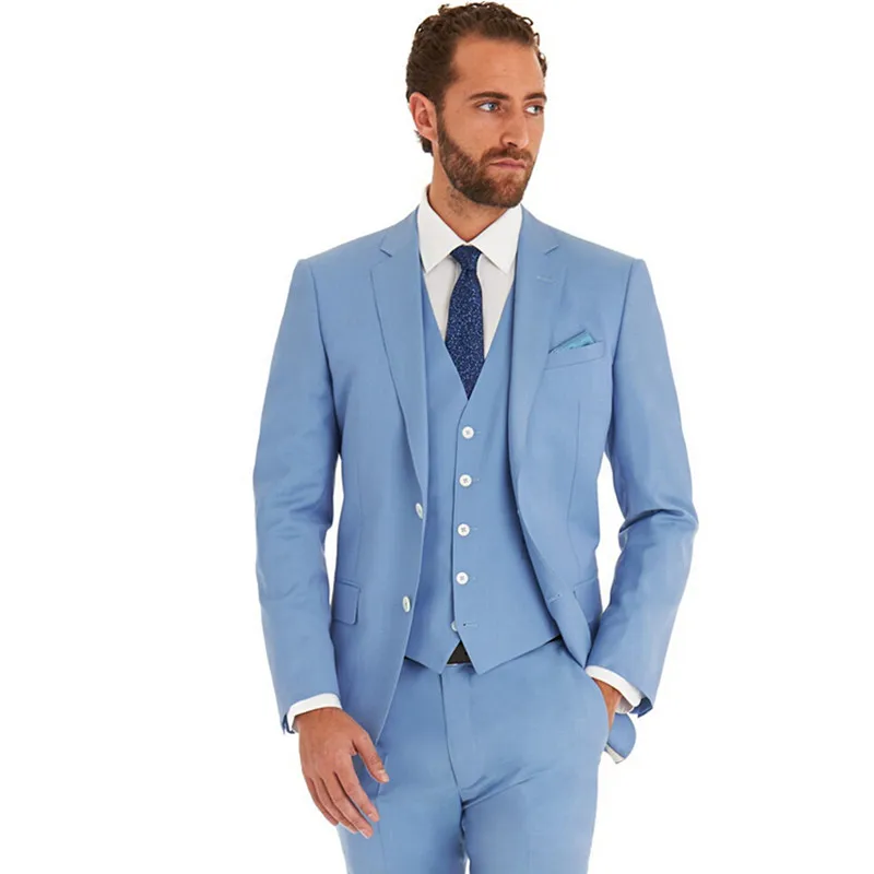 Nuovo Arrivel abito da uomo da sposa azzurro abito da festa abito da  salotto smoking da sposa nuovi abiti da sposa negozio di abiti da  sposa|wedding men suit|wedding suitsuit wedding - AliExpress