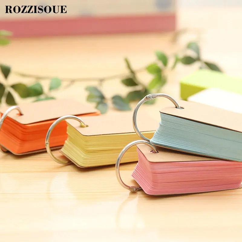 

Creative Stickers For Notes Planner Stickers Ring Buckle Loose-leaf Iron Ring Portable Notepad Can Tear Small Word Card