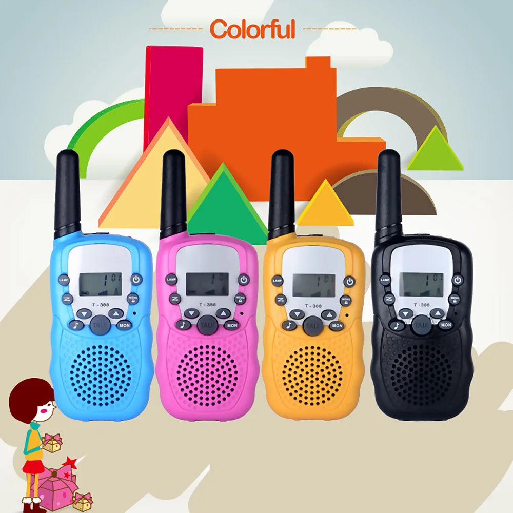 T388 Children Radio Toy Walkie Talkie Kids Radio Roger Beep Pair ...