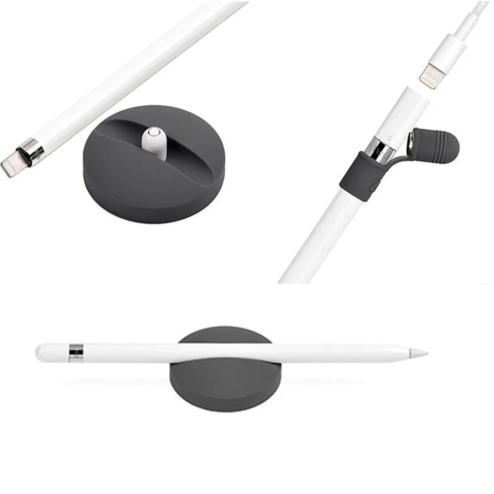 Силиконовые зарядки Колыбели стенд с Кепки Хранитель Держатель для iPad Pro для Apple Pencil челнока oc19