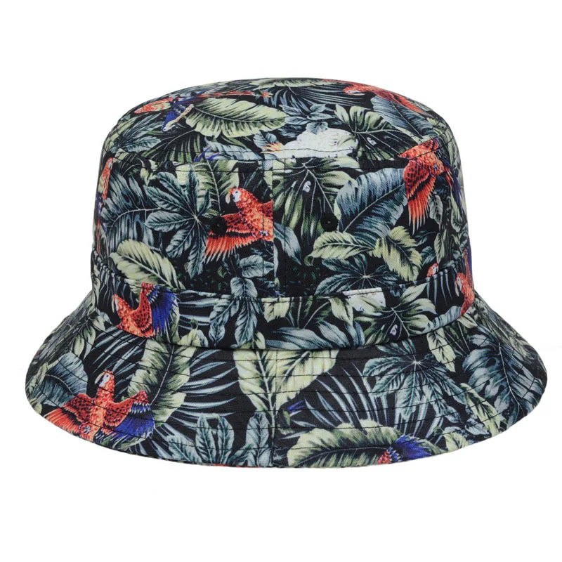 Aliexpress.com : Buy New Style Animal Leaves Floral Bucket Hat Men ...