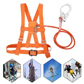 

3 Stypes Outdoor Adjustable Climb Harness Safety Belt Rescue Rope Aerial Work Large Buckle