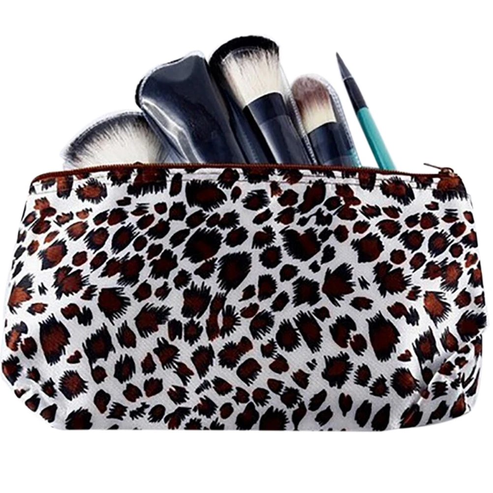 1PC New Fashion Leopard Travel Cosmetic bags Women necessaries Designer Makeup bag organizer