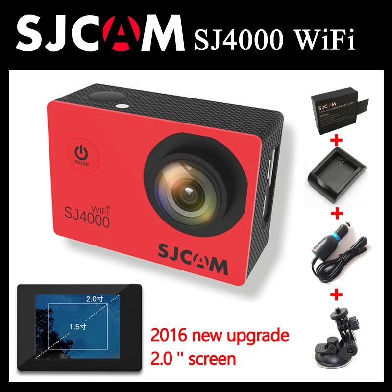 Original SJCAM SJ4000 WIFI Sports Action Camera 2.0'' 1080P HD