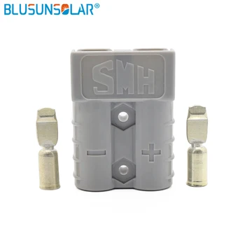 

BLUSUNSOLAR 1 piece Red/Black/Grey Electrical Plug 50 Amp 600Volt 8 AWG Battery Connector Plug Connect solar panel battery