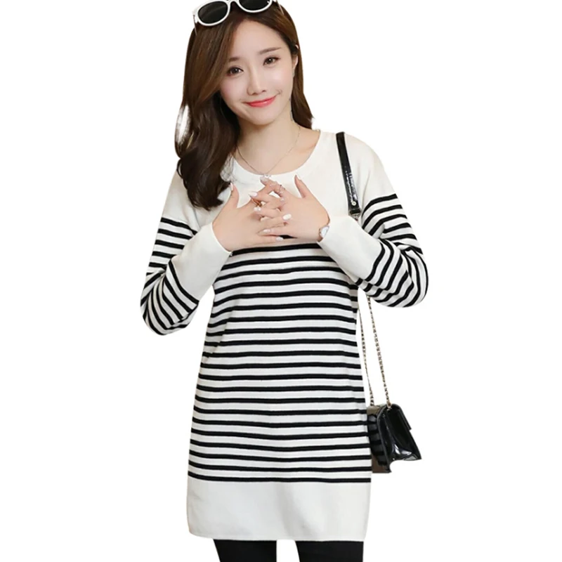 

2018 new autumn winter maternity dress loose knit casual maternity breastfeeding clothes pregnancy clothing casual dress clothes