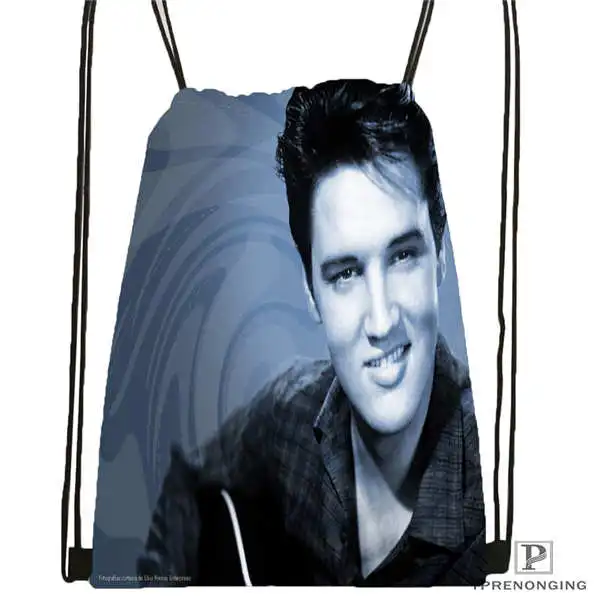 Custom gty elvis presley Drawstring Backpack Bag Cute Daypack Kids Satchel Black Back 31x40cm 2018612 01