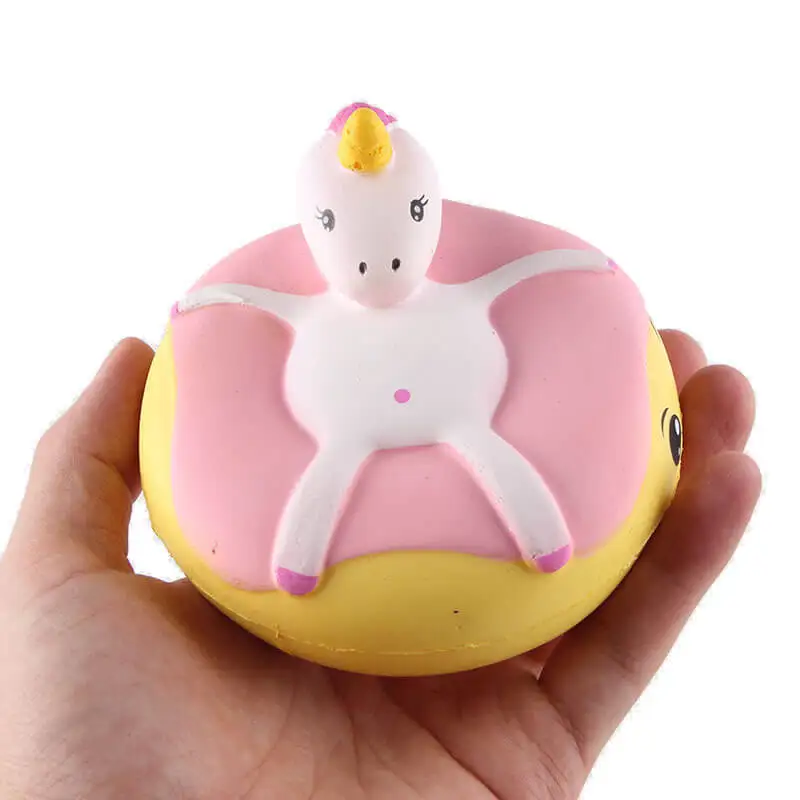 Unicorn Donuts Unpack the toy Squishy Slow Rising Phone straps