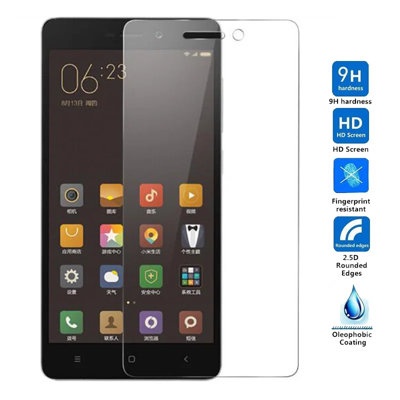 9H 2.5D Взрывозащищенная защитная пленка для телефона Xiaomi Redmi note2 3s 4s 5 закаленное
