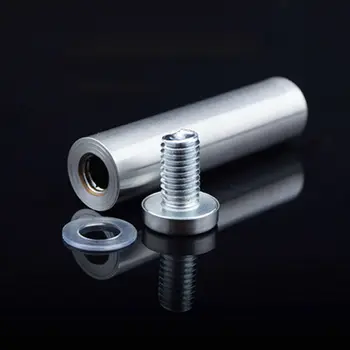 

100Pcs/lot DHL Free Shipping Stainless Steel 19*30mm Stand offs Screws Sign Mounts Fixings